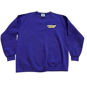 Vintage Lipscomb University Sweatshirt Purple Crewneck 90s LEE Made in USA sz L